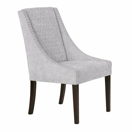 MADISON PARK Sophia Dining Chair, Gray and Silver MP100-0259